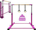 Gymnastics Bar for Kids Ages 3-15 Adjustable 3ft-5ft - Home Training