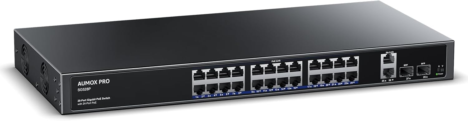 24 Port Gigabit PoE Switch for Reliable Network Performance