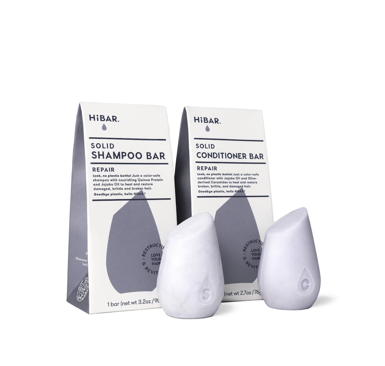 HiBAR Repair Shampoo & Conditioner Set for Damaged Hair Care