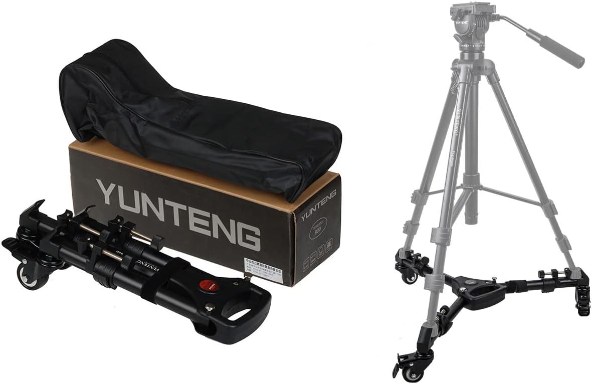 Professional Heavy Duty Tripod Dolly for Smooth Camera Movement