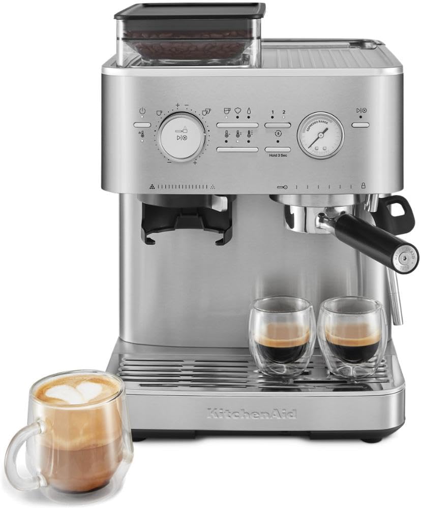 KitchenAid Espresso Machine: Burr Grinder for Perfect Brews!