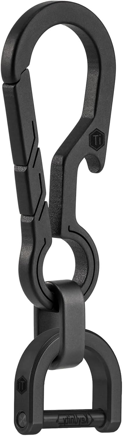 KeyUnity KM01 Titanium EDC Keychain Clip with Bottle Opener