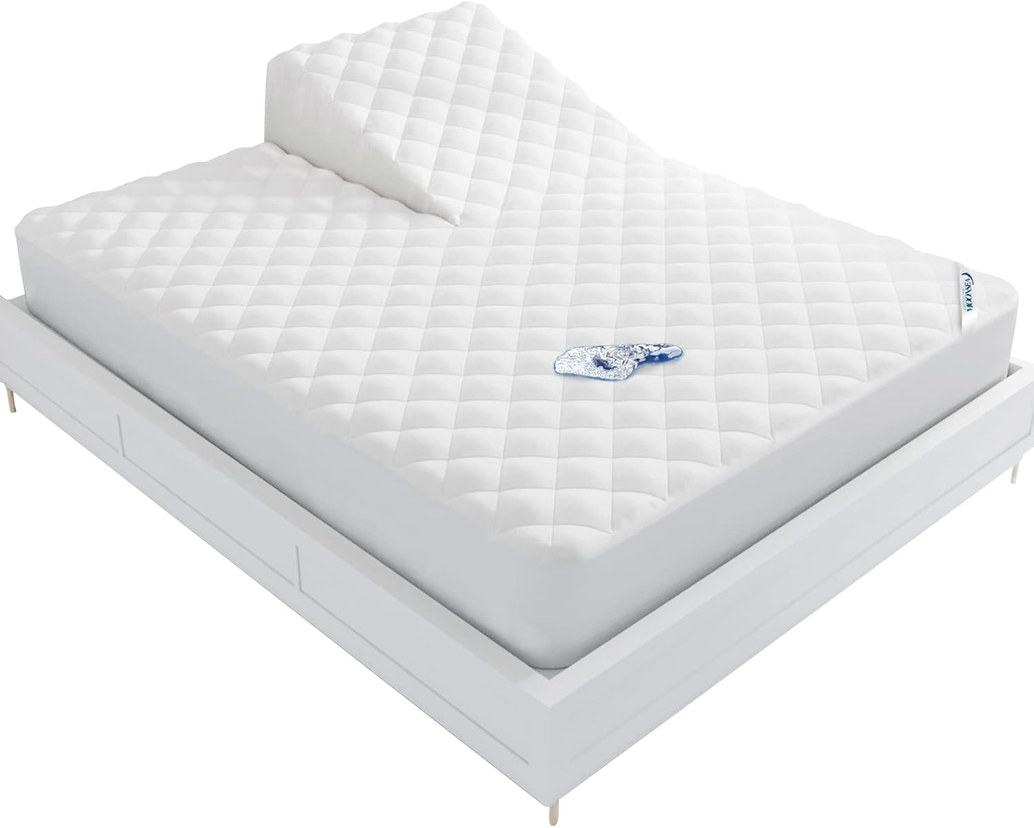 Waterproof Split Top Queen Mattress Pad Protector for Comfort