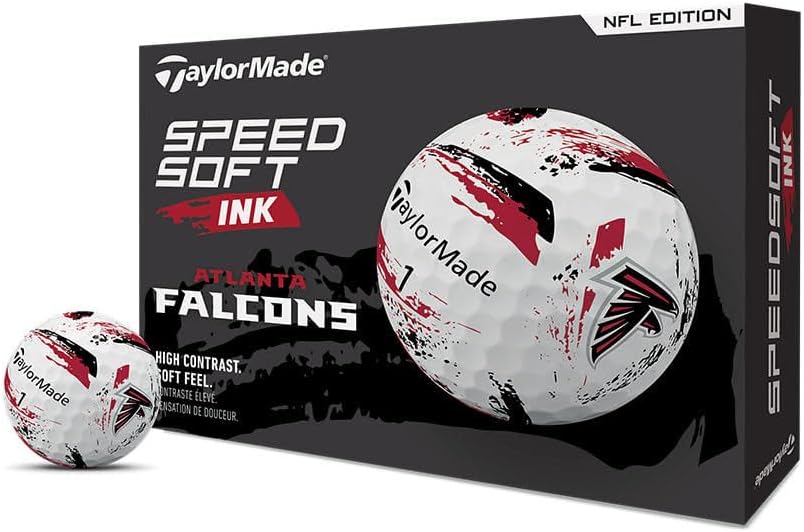 TaylorMade Golf Speed Soft Ink NFL Balls for Team Spirit