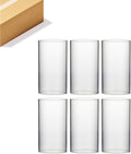 Hurricane Candle Holder Sleeve 5.5 in x 10 in - Clear Glass Chimney