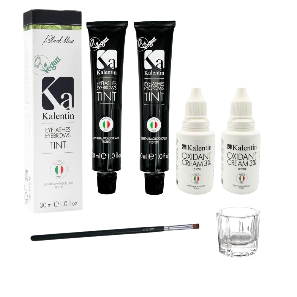 Professional Kalentin Eyebrow Color 2-Pack with Developers
