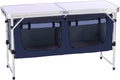 Lightweight Folding Camping Table with Storage Organizer - Portable