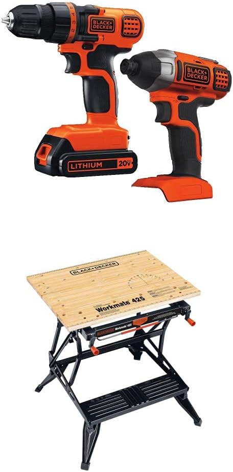 20V MAX Drill/Driver Impact Combo Kit with Portable Project Center
