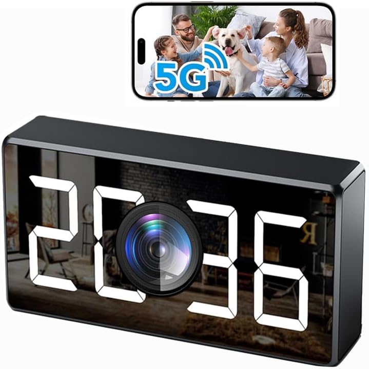 GHYREX 5G 4K Wireless Nanny Cam - Motion Detection, Night Vision