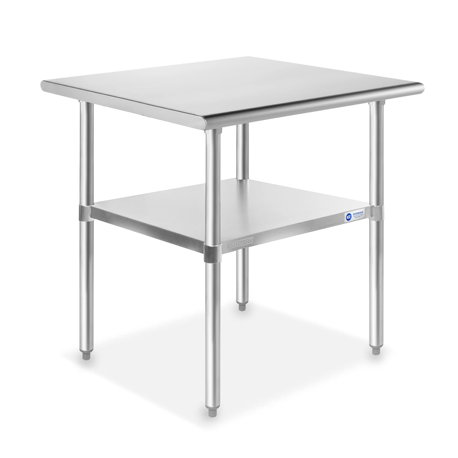 GRIDMANN Stainless Steel Work Table for Kitchen and Garage Use