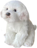 14 Inch Maltese Stuffed Animal Realistic Plush - Lifelike Companion