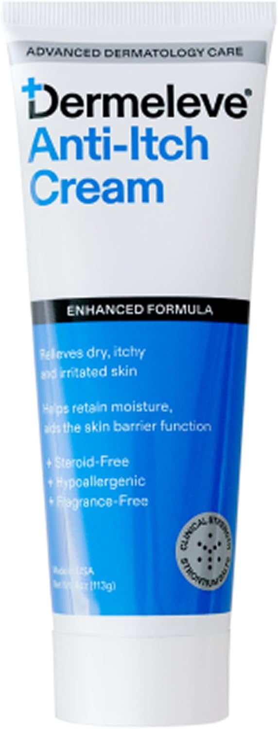 Dermeleve Steroid Free Anti-Itch Cream for Full Body Relief