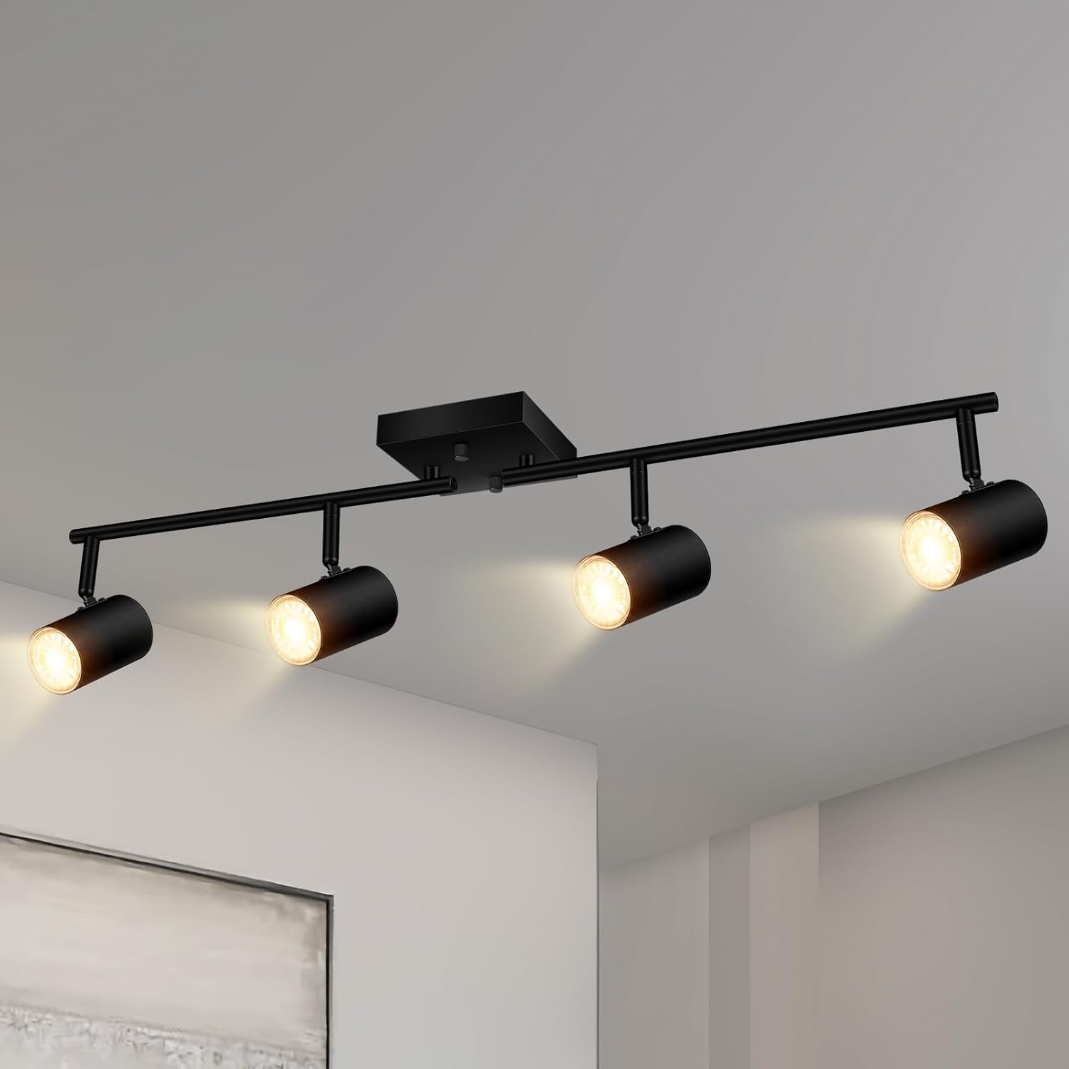 Modern 4-Light Track Lighting Kit for Stylish Home Decor