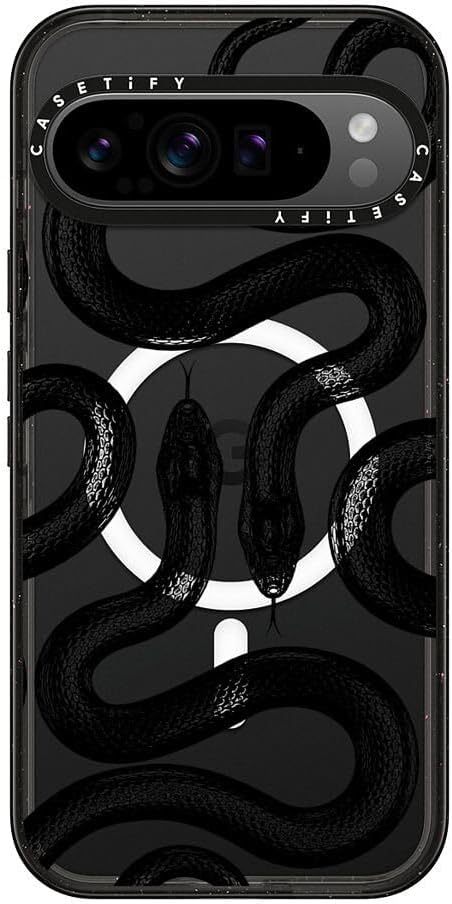 CASETiFY Impact Case for Google Pixel 9 Pro XL - Black Kingsnake