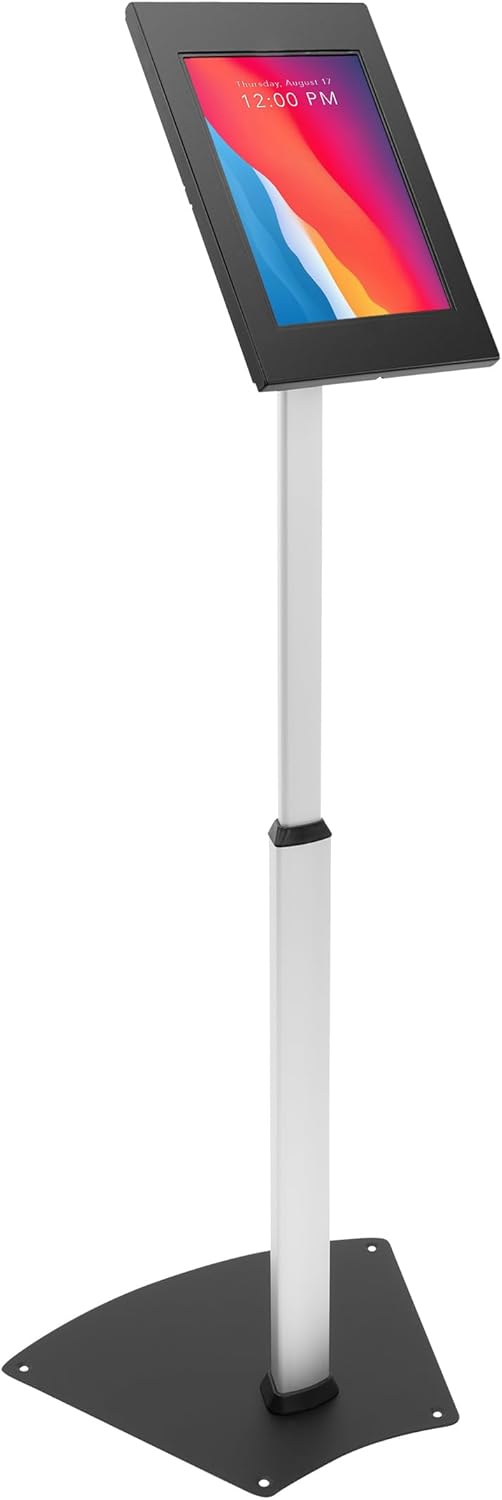 Anti-Theft Tablet Kiosk Floor Stand for iPad - Height Adjustable