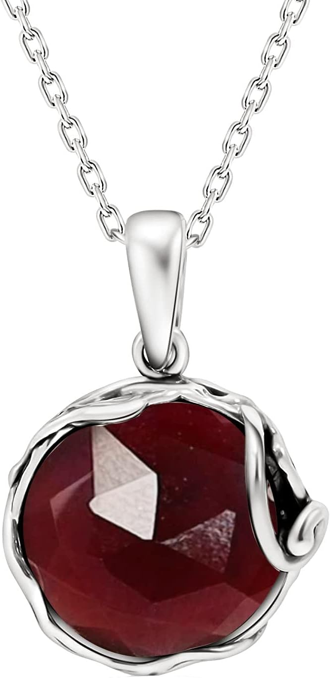 925 Sterling Silver Gemstone Necklaces for Women - Timeless Elegance