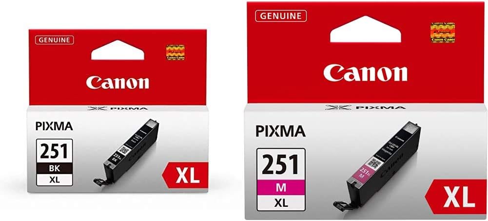 Canon CLI-251XL BK and Magenta Compatible Ink Cartridges Review