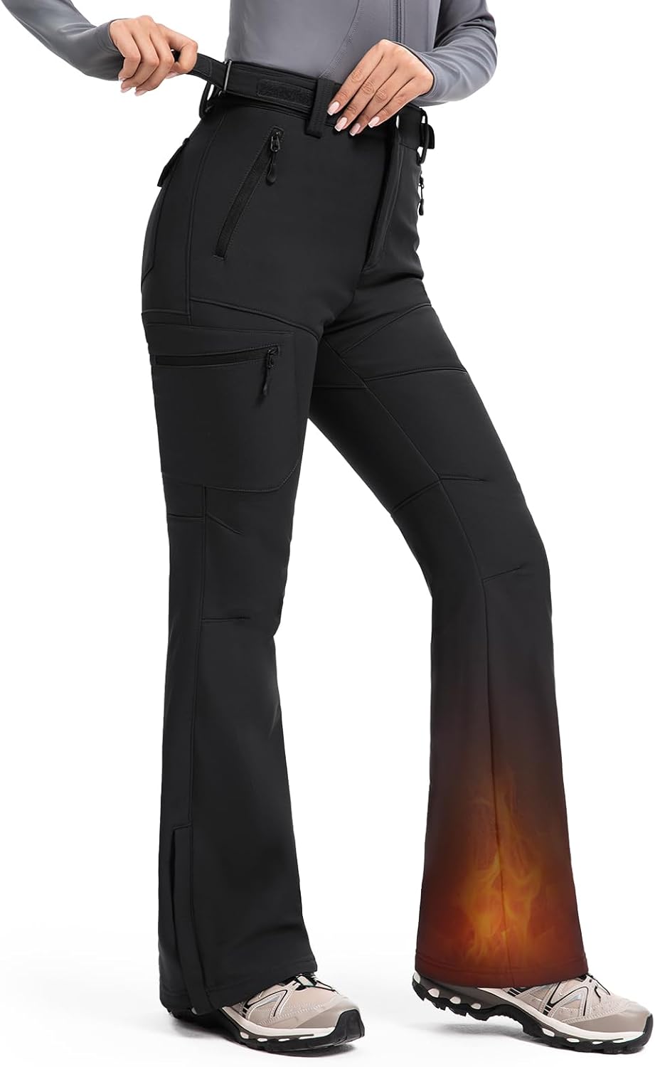 Moosehill Women's Snow Ski Pants for Winter Hiking and Snowboarding