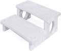 XtremepowerUS 2-Step Spa Hot Tub Pool RV Deck Steps - Lightweight