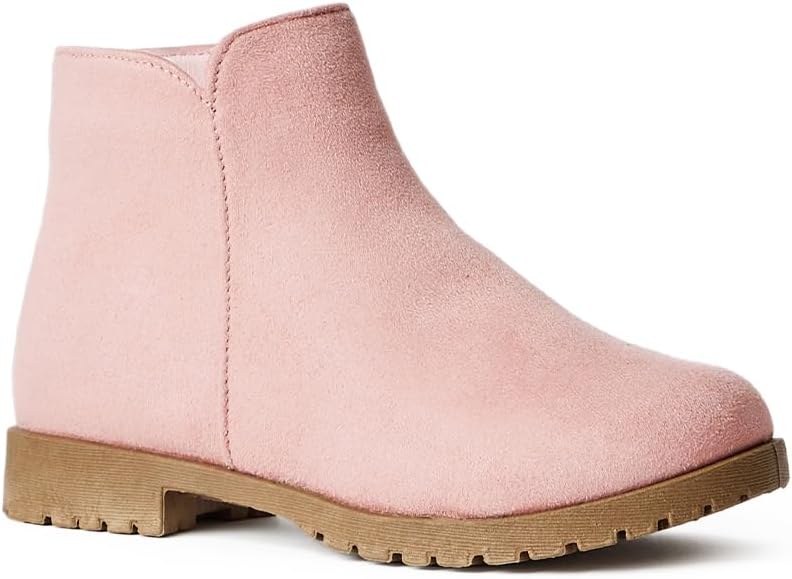 FabKids Girls Ankle Boots with Side Zipper for Easy Wear