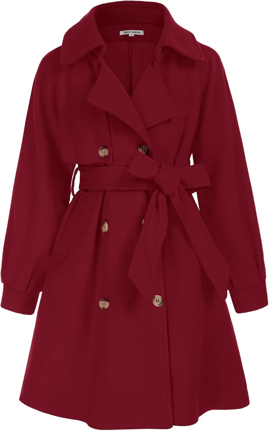 Stylish Girls Dress Coat with Pockets for Winter Wear