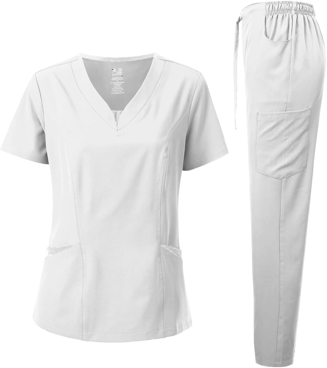 Dagacci Scrubs for Women Set with 4-Way Stretch Comfort