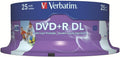 Verbatim 43667 8.5GB 8X Double Layer DVD+R 25 Pack Spindle - Reliable