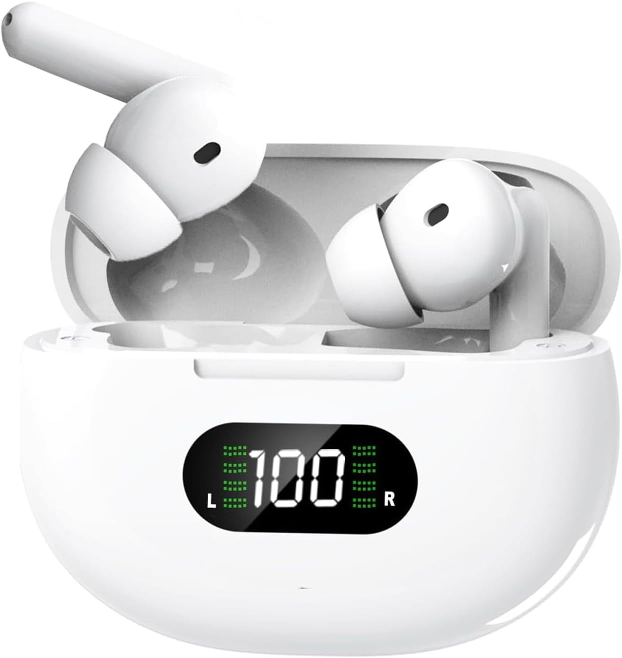 Waterproof Bluetooth Earbuds: 45h Playtime & Noise Cancelling