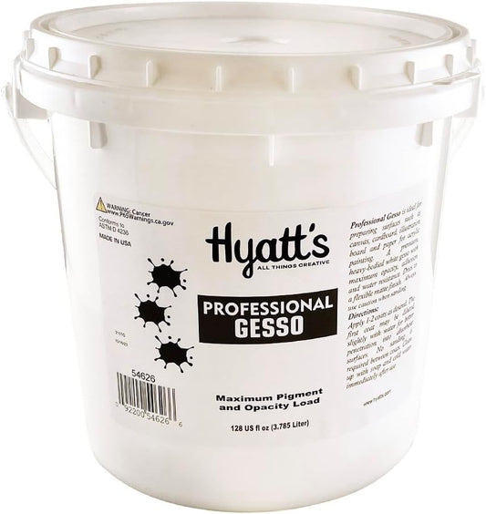 Hyatt's Professional Acrylic Gesso Primer for Artists' Surfaces