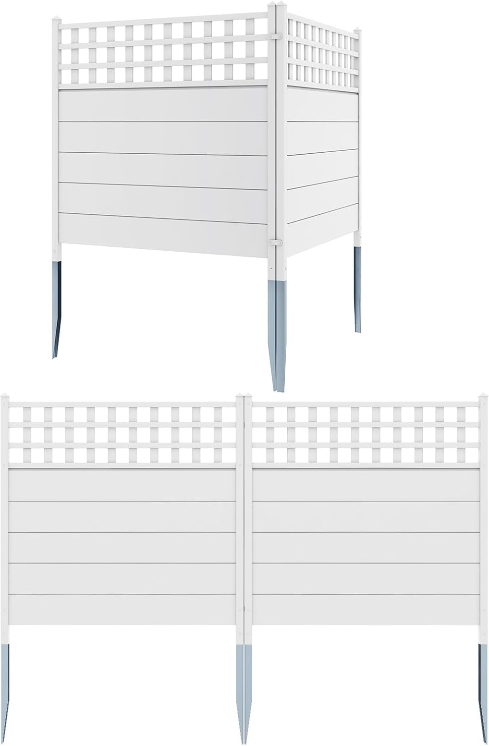 Giantex 4-Panel Privacy Fence - Stylish AC Unit Cover
