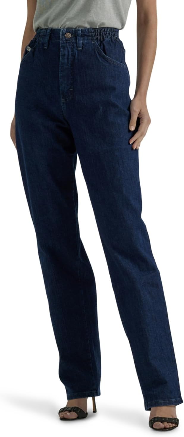 LEE Women's Relaxed-Fit Side Elastic Tapered-Leg Jean Review