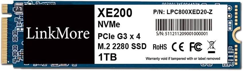 LinkMore XE200 1TB PCIe Gen3 NVMe M.2 Internal SSD Review