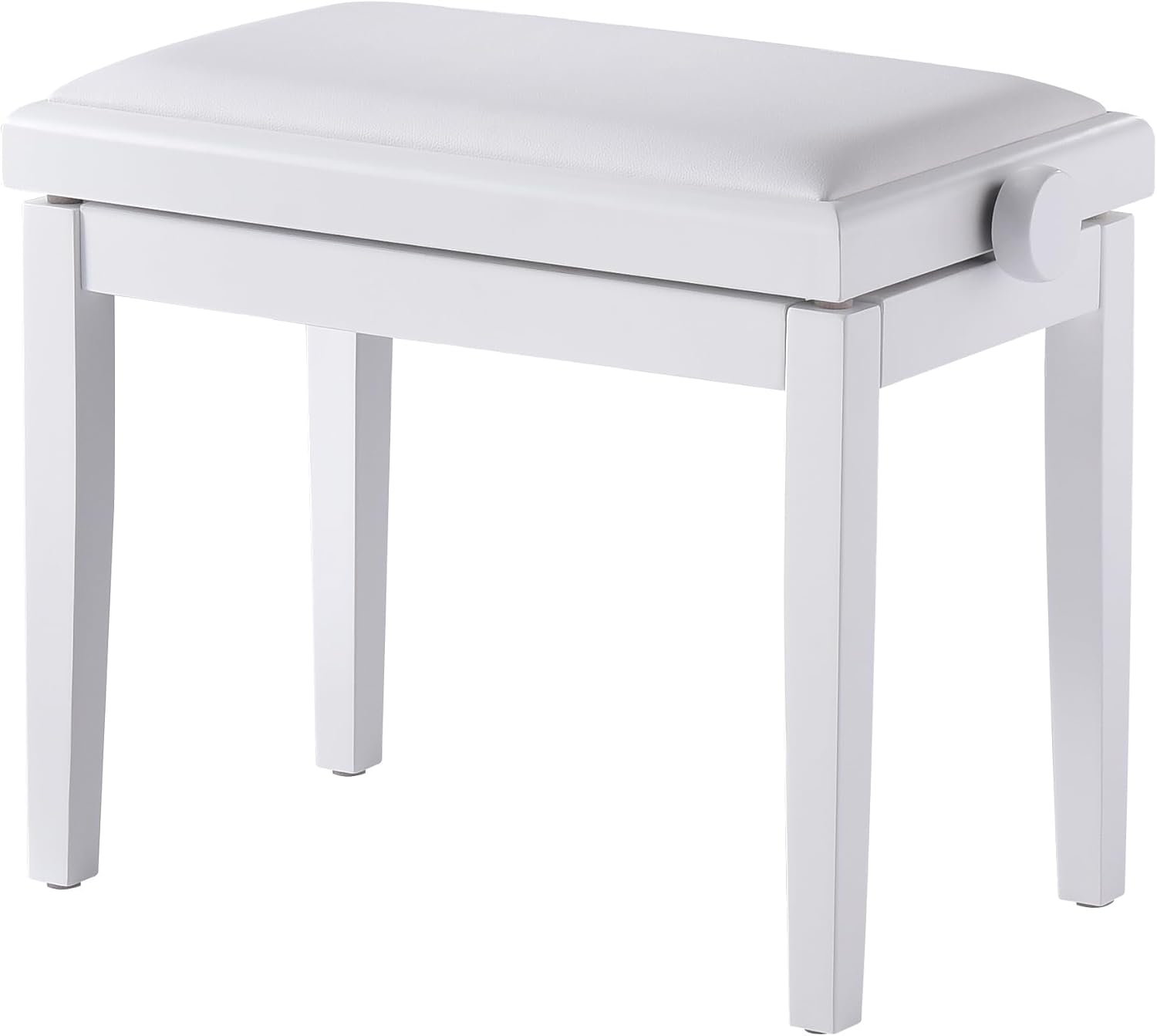 Adjustable Piano Bench with Faux Leather Cushion for Comfort