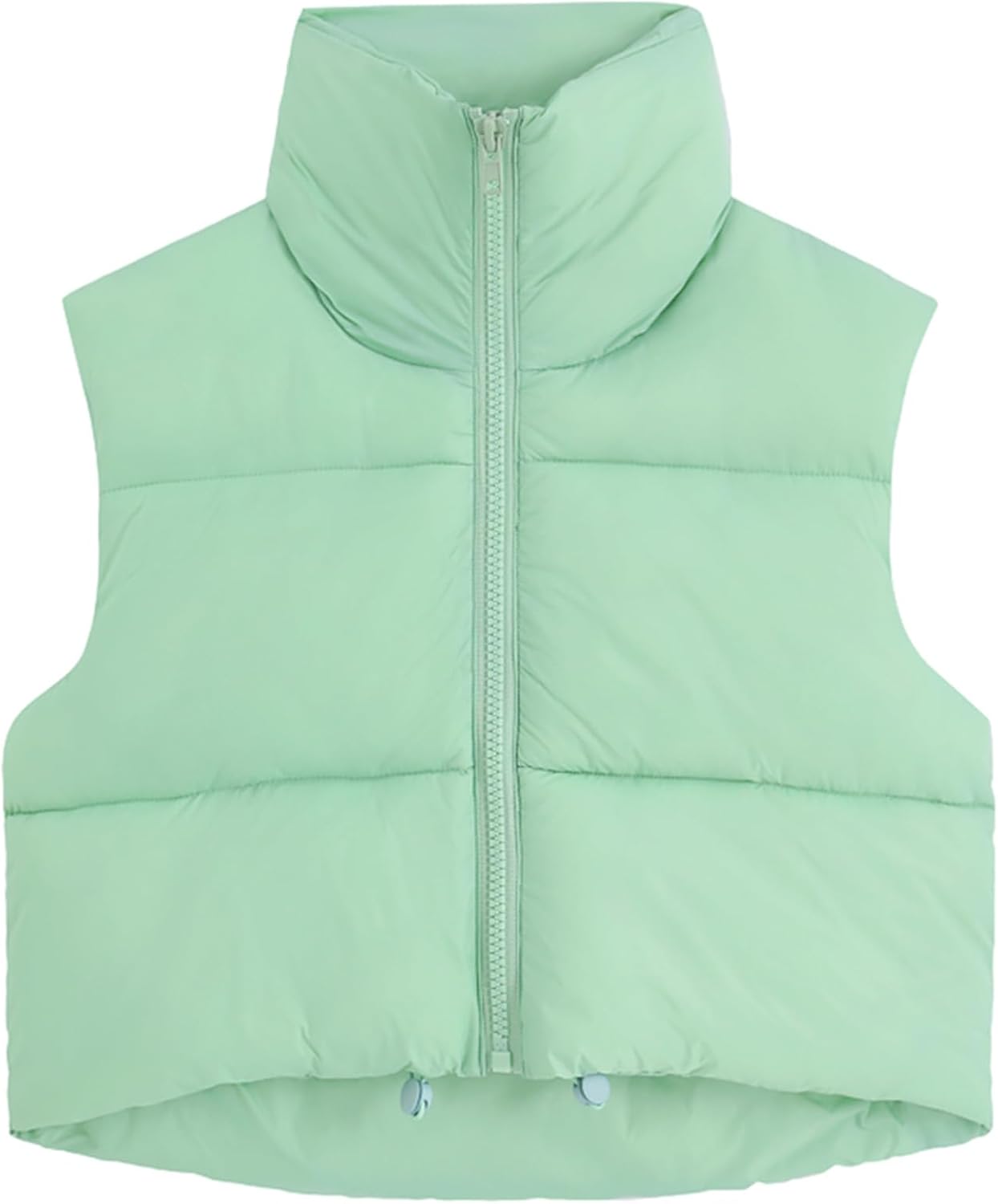 Fuinloth Women's Padded Vest: Stylish Lightweight Zip Crop Gilet