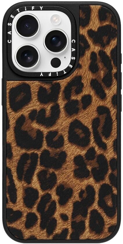CASETiFY Leopard iPhone 16 Pro Case with 4.9ft Drop Protection