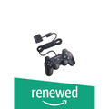 PlayStation 2 Dualshock Controller Black (Renewed) - Reliable Retro