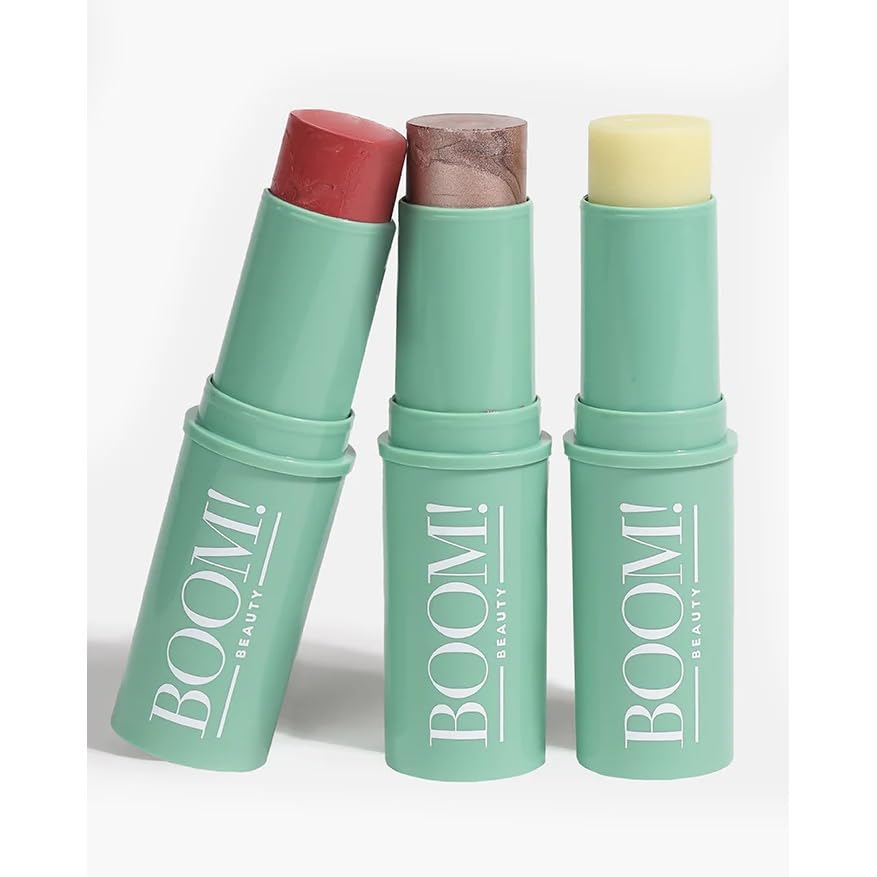 Boomstick Trio Rose Nude Cream Blush Makeup for Mature Skin