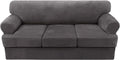 H.VERSAILTEX 4 Piece T Cushion Sofa Slipcovers - Thick Velvet