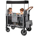 JOYMOR Face to Face Folding Stroller Wagon for 2 Kids Safety