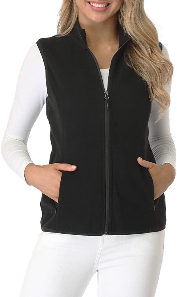 Fuinloth Women's Fleece Vest - Cozy Sleeveless Layering Essential