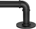 1 Inch Industrial Curtain Rods for Windows 33 to 45 in - Blackout Wrap