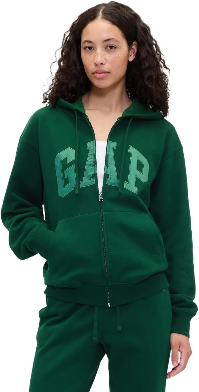GAP Women's Logo Hoodie Full Zip Sweatshirt for All Ages