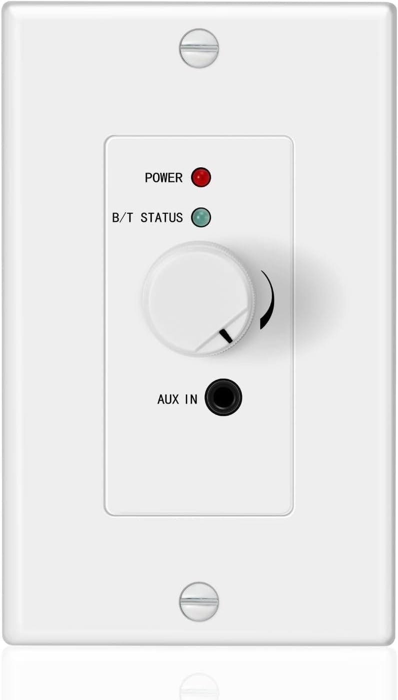 Wireless Bluetooth Audio Receiver Wall Plate - Enhanced Sound