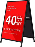 DISPLAYSWORKER Heavy Duty A-Frame Sidewalk Sign 24x36 in - Durable
