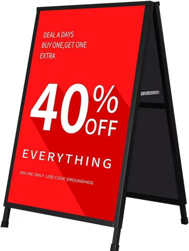 Heavy Duty A-Frame Sidewalk Sign for Outdoor Promotions