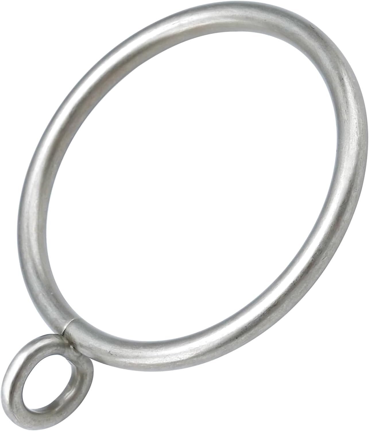 Matte Silver Curtain Rings - Set of 44 for Pinch Pleat Curtains
