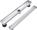 EXF Linear Shower Drain 18 in Tile Insert - Sleek Brushed Stainless