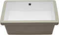 Undermount Rectangular Bathroom Sink 20x14 in - Pure White