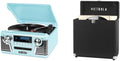 Victrola 50fts Retro Bluetooth Record Player & Storage Case Bundle