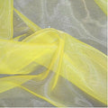 MDS Pack of 30 Yard Sheer Organza Fabric - Yellow for Events